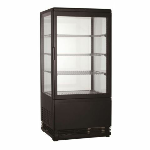 Kühlvitrine 68L Schwarz