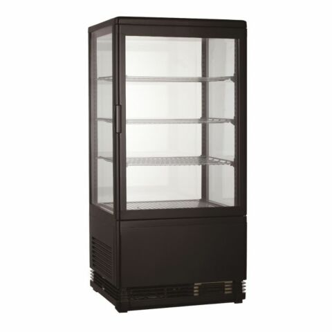 Kühlvitrine 78L Schwarz
