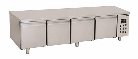 CombiSteel Kühltisch 4 Türen, 360L, 2130x700x600mm