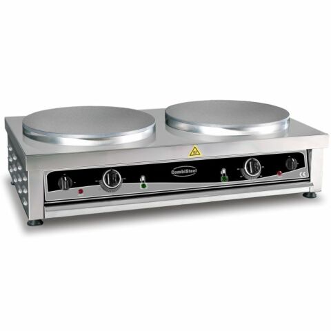 Combisteel Crêpes Gerät 2 Platten Edelstahl 900 mm