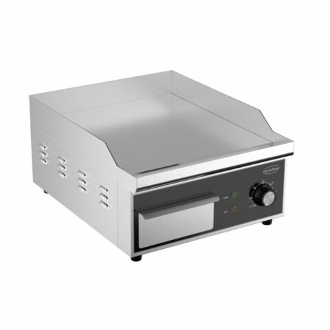 Combisteel Elektro Grillplatte glatt Edelstahl 360 mm