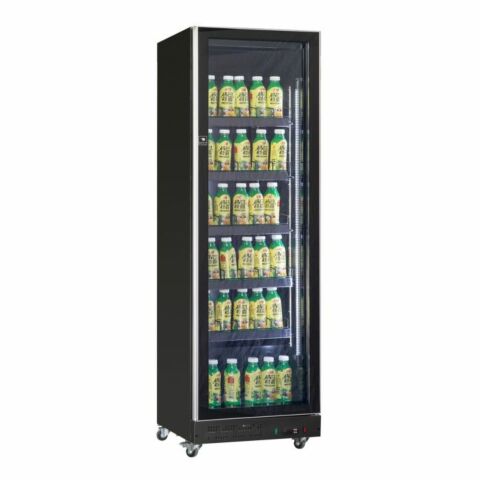 Kühlschrank 1 Glastür Schwarz