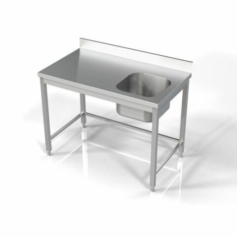 Spültisch 700 Serie, 1 Becken rechts, 1200x700x850 mm, Edelstahl