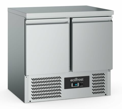 ecoFrost Edelstahl Kühltisch 2 Türen