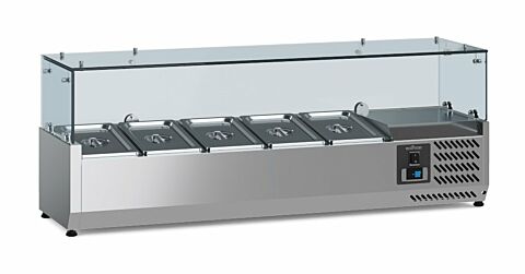 ecoFrost Aufsatzkühlvitrine für 5x 1/4 GN