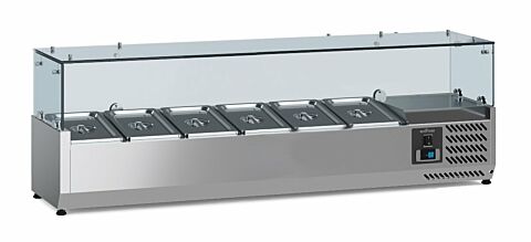 ecoFrost Aufsatzkühlvitrine für 6x 1/3 GN