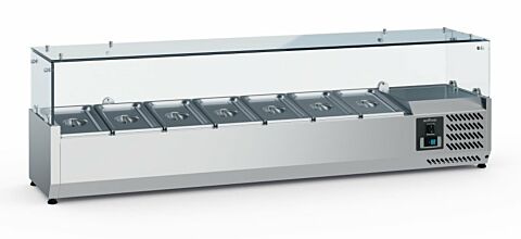 ecoFrost Aufsatzkühlvitrine für 7x 1/4 GN