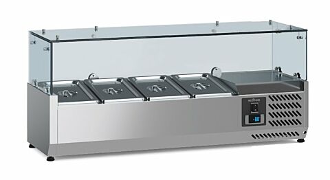 ecoFrost Aufsatzkühlvitrine für 4x 1/3 GN