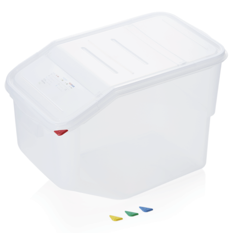 HACCP Lebensmittelbehälter, 50 Liter, 56 x 34 cm, Polypropylen