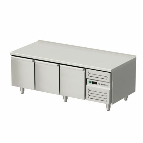Unterbaukühltisch Edelstahl 3-türig GN1/1, 1600 mm, 0.3 kW
