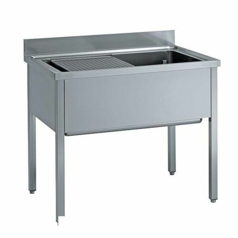 Topfspüle mit Aufkantung B 140cm