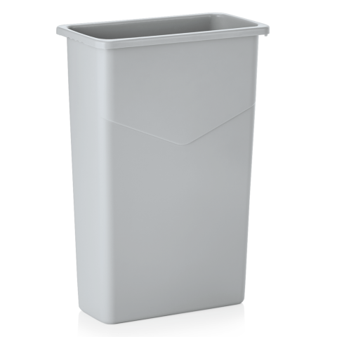 Abfallbehälter, 75 Liter, 51 x 27 x 75 cm, grau, Polypropylen