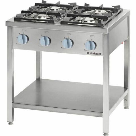 Gasherd Serie 700 - G20, 4-Brenner (2x5+2x7), 800 x 700 x 850 mm (BxTxH)
