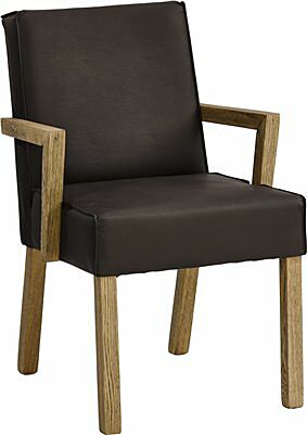 Lounge Stuhl Verona braun mit Armlehne-Gastro-Germany