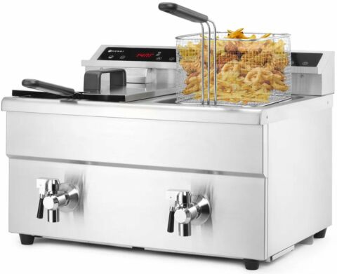 Induktionsfriteuse Profi Line 2x 8 Liter, 2x 3500W