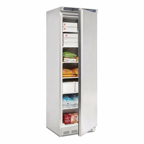 POLAR Gefrierschrank Edelstahl 365L, 600x600x1850 mm