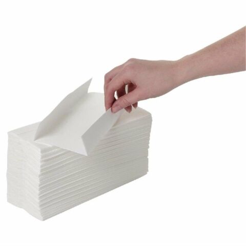 Jantex C-gefaltete Handtücher weiß 2-lagig 15er Pack-Gastro-Germany