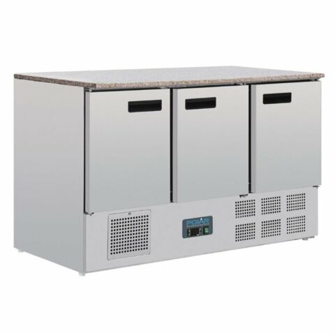 POLAR Thekenkühltisch 3-türig 368L, 1370x700x880 mm - GN 1/1