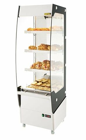 Buffalo Slimline Wärmevitrine 220L, 49,4x60x174,2cm