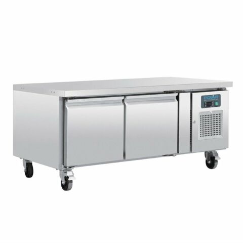 POLAR 2-türiger GN-Kühltisch 214L, 1360x700x650 mm - GN 1/1