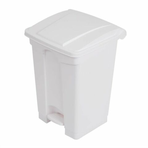JANTEX Pedal Abfalleimer weiss, 45 L