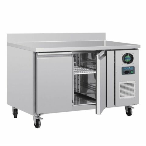 POLAR 2-türiger Edelstahlgefrierschrank 282Ltr, 1360x700x960 mm