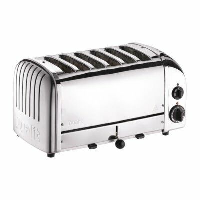 Dualit Toaster 60144 Edelstahl, 6 Scheiben-Gastro-Germany