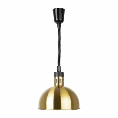 Buffalo ausziehbare runde Wärmelampe mit Gold-Finish, 250W, Kabellänge: 28-152cm