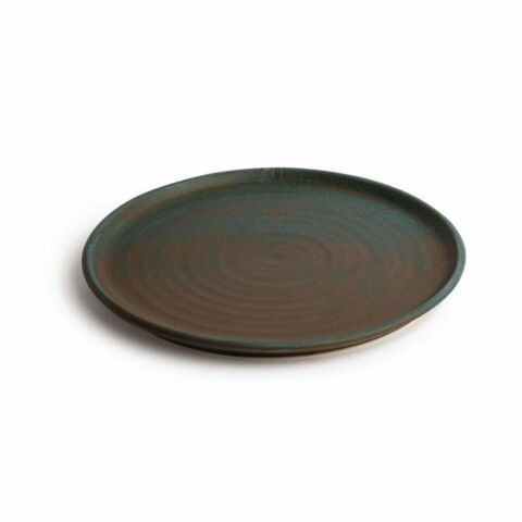 Olympia Canvas runder Teller mit schmalem Rand dunkelgrün Ø-26,5cm (6 Stück)