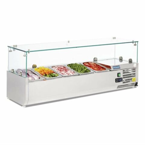 POLAR Aufsatzkühlvitrine 5 x GN1/4, 1200mm