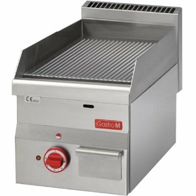 Gastro M Elektro Grillplate gerillt 300x600x280mm, 400V-Gastro-Germany