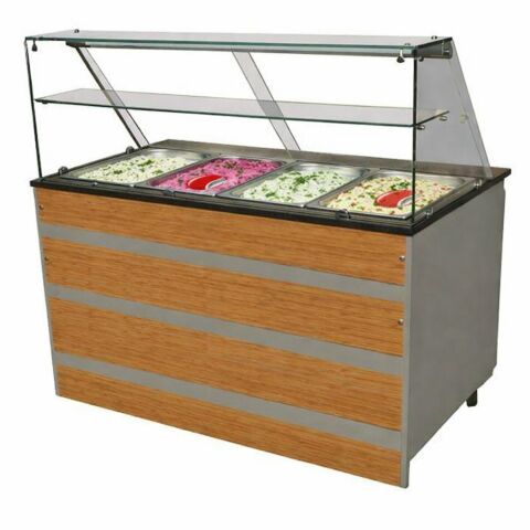Kühltheke Gastronomie Pro mit Holzfront