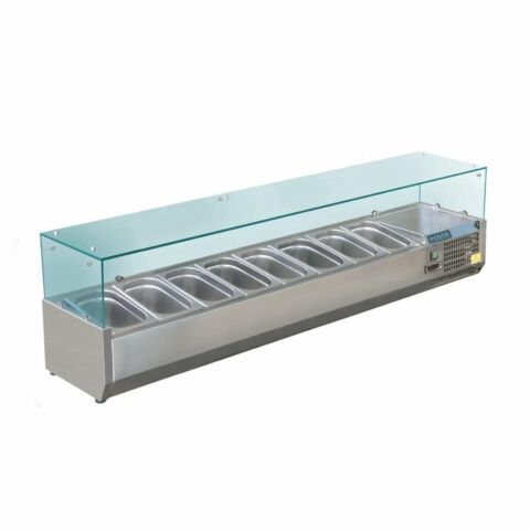 POLAR Aufsatzkühlvitrine für 8x GN1/3, 1800mm