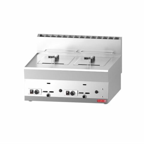 Gastro M Gas Fritteuse 2x8L, 700x650x280mm, 12,6kW
