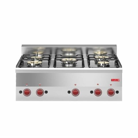 Gastro M Gasherd, 5 Brenner, 900x600x280 mm, 15kW