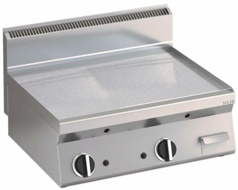 KBS Gas Grillplatte glatte verchromte Heizfläche 595x555mm 2 Heizzonen