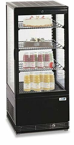KBS Tischkühlvitrine RT-78 G schwarz-Gastro-Germany-gefüllt