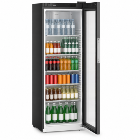 Liebherr Getränkekühlschrank MRFvd 4011 Performance schwarz von Gastro-Germany gefüllt mit Getränken