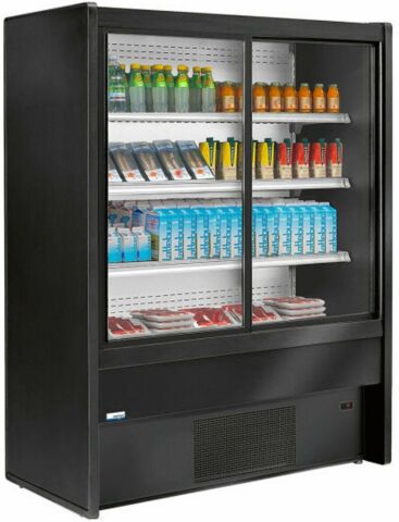 NORDCAP COOL-LINE Wandkühlregal CHAMONIX-T 200-Gefüllt