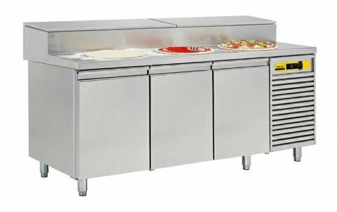 NORDCAP Pizza-Belegstation APKTM 3T, EN 600x400mm, Breite 2020mm
