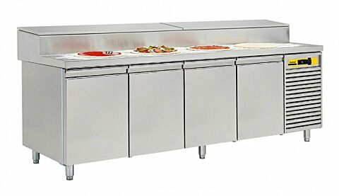 NORDCAP Pizza-Belegstation APKTM 4T, EN 600x400mm, Breite 2560mm
