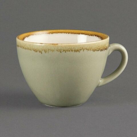 Olympia Kiln Cappuccino Tasse Moos 230ml (6 Stück)-Gastro-Germany