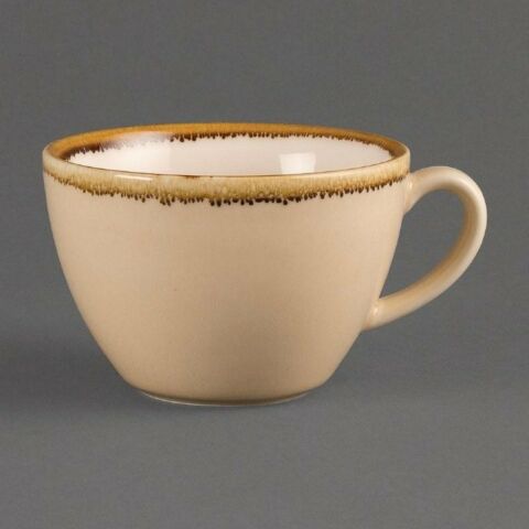 Olympia Kiln Cappuccinotasse Sandstein 340ml (6 Stück)-Gastro-Germany