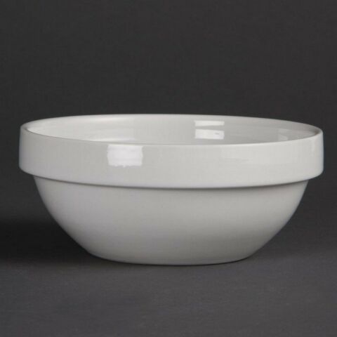 Olympia weiß stabelbare Schüssel 13cm (12 Stück)-Gastro-Germany