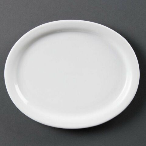 Olympia Whiteware ovale Servierteller 25cm (6 Stück)-Gastro-Germany