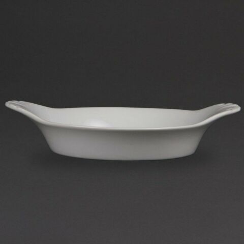 Olympia Whiteware runde Schale mit Griffen 17cm (6 Stück)-Gastro-Germany