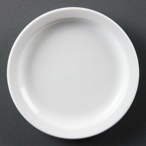 Olympia Whiteware Teller mit schmalem Rand 23cm (12 Stück)-Gastro-Germany