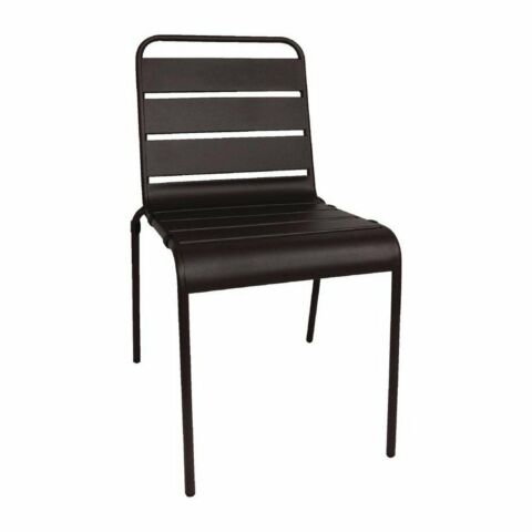 Outdoor Stuhl KRISTA 210ST Schwarz, Metall -Gastro-Germany