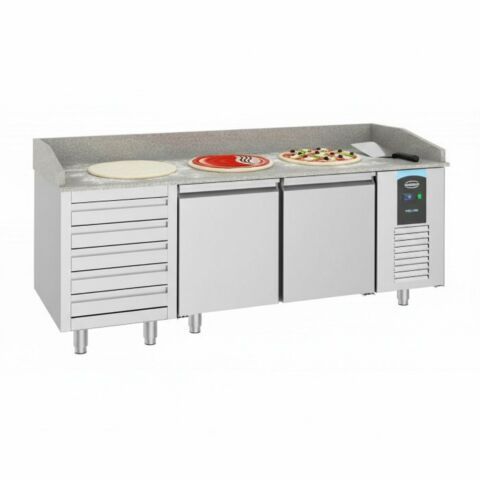 Pro Line Pizzatisch mit 2 Türen Und 5 Schubladen