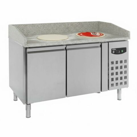 Pizzatisch Standard Line – 2 Türen, 380 Liter, Breite 1510mm
